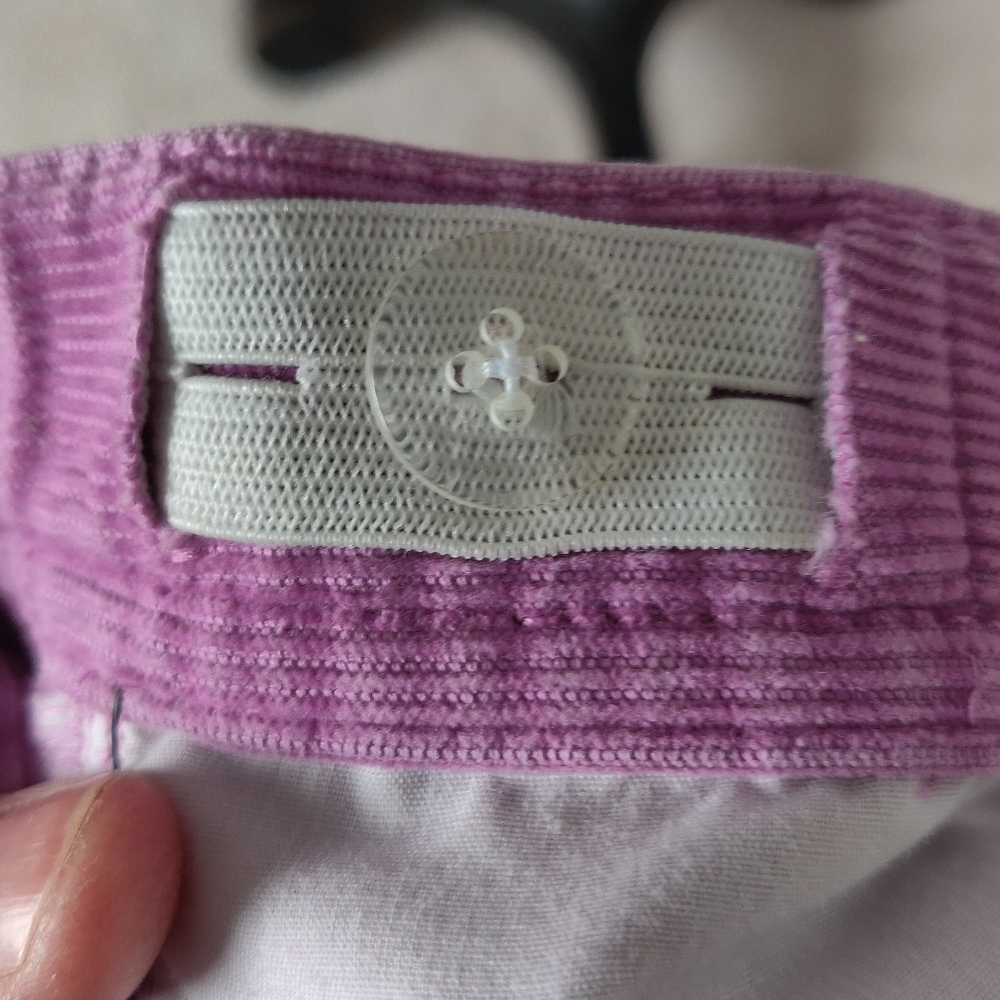 Crewcuts Size 14 Lilac Corduroy Pants - Picture 6 of 8
